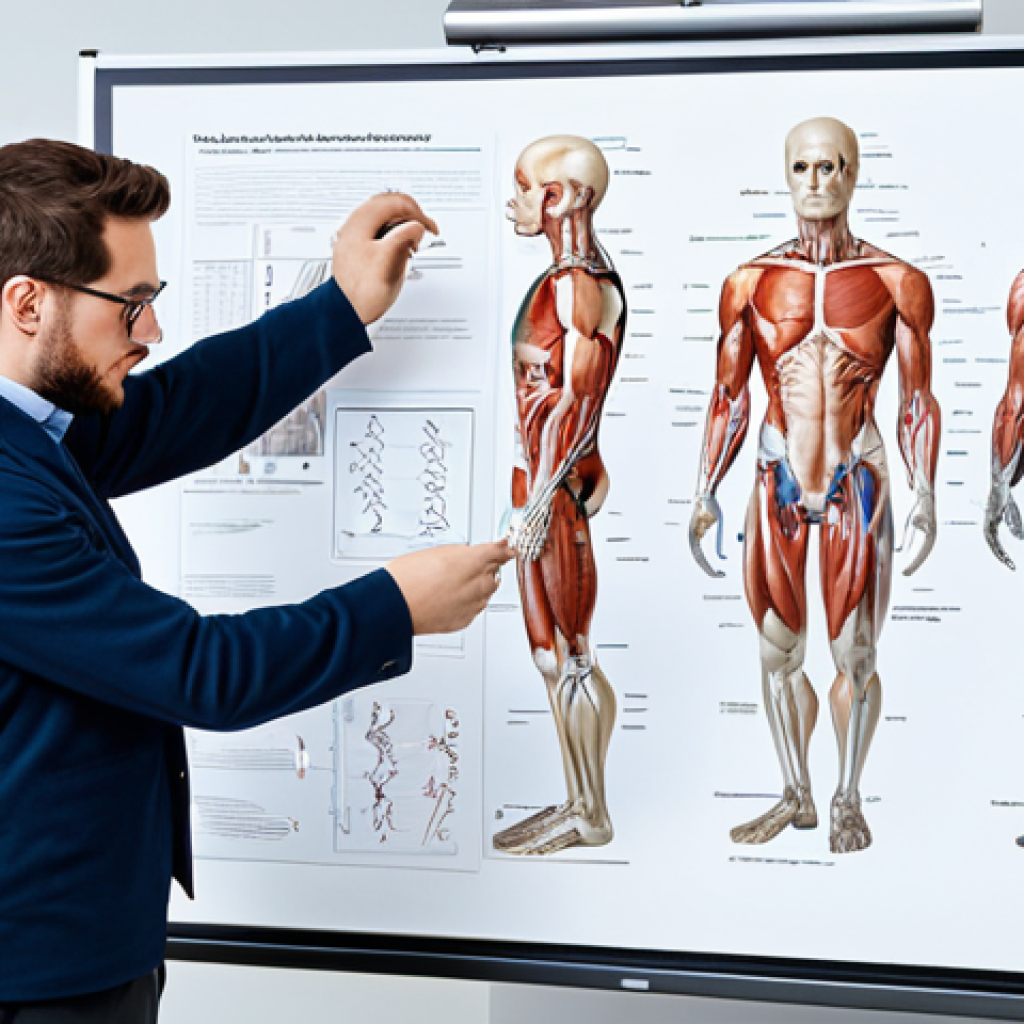 "A physicist presenting a project showcasing their skills, detailed problem-solving methodology, and impressive results. Modern, clean presentation. Safe for work, appropriate content, fully clothed, professional. Perfect anatomy, correct proportions, natural pose, high quality."