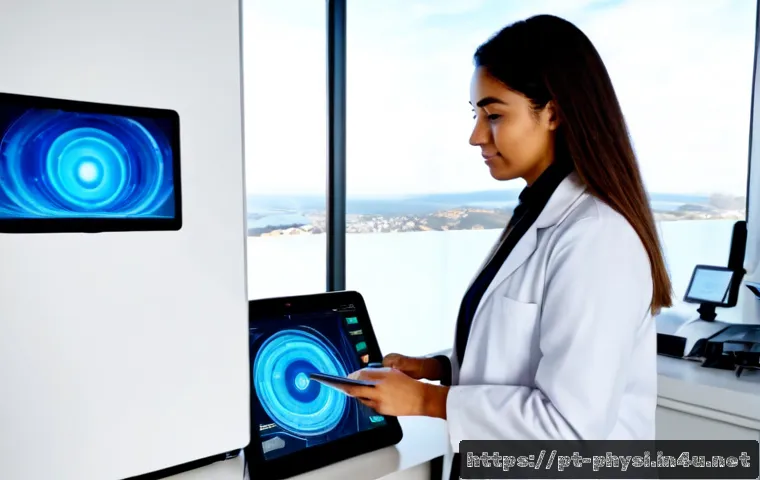 물리학 최신 연구 동향 - Photorealistic quantum physics research laboratory in Portugal, diverse scientists in clean white la...